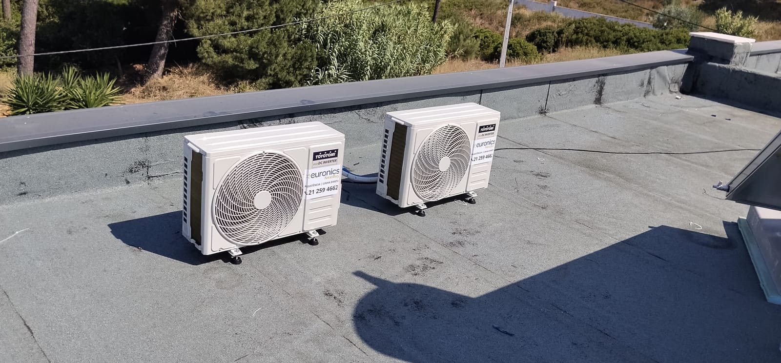 Ar condicionado instalado numa sala