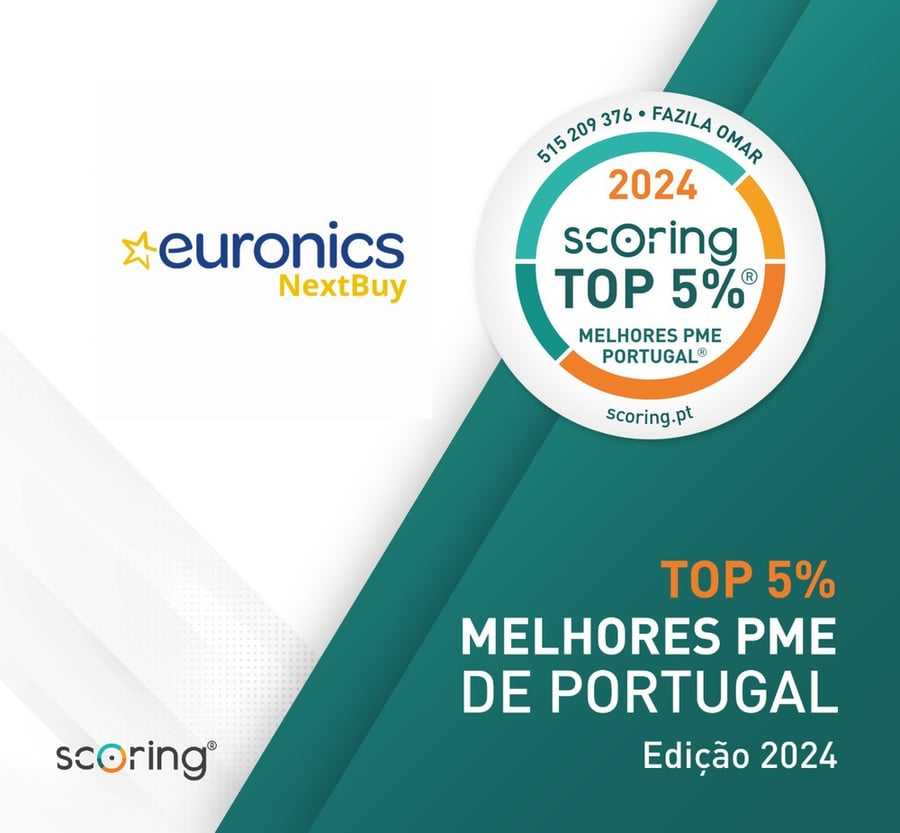 Scoring TOP 5% — Melhores PME de Portugal, Edição 2024 — Euronics NextBuy